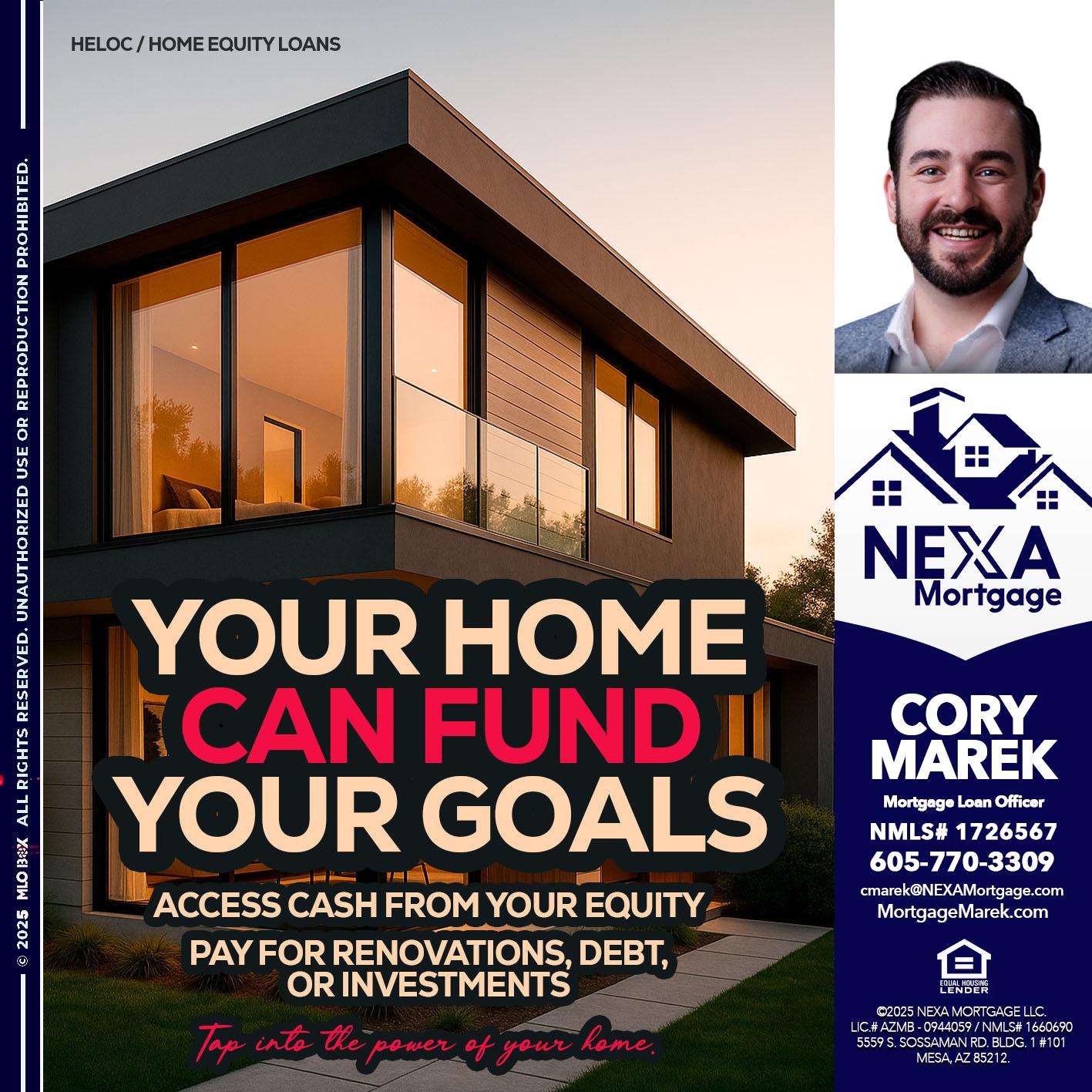 HELOC - Cory Marek -Mortgage Loan Officer