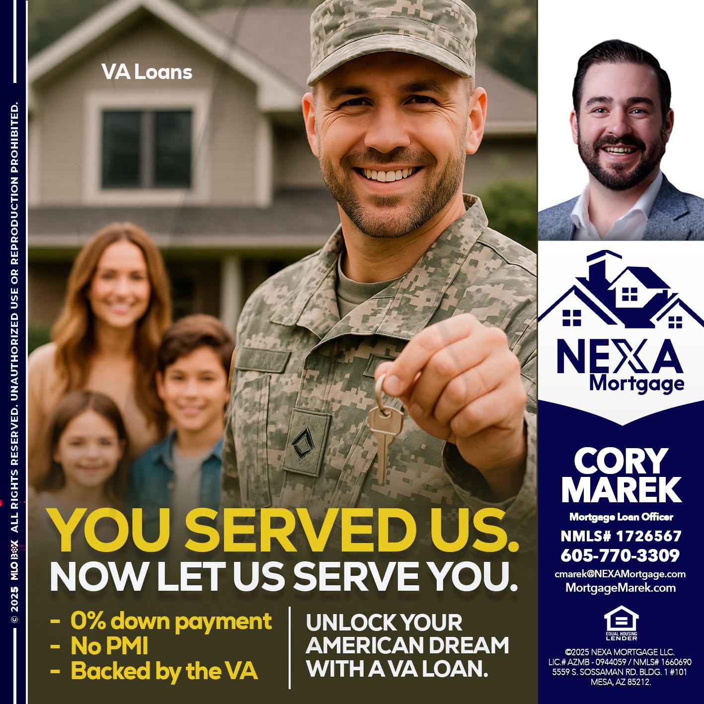 YOU DESERVED - Cory Marek -Mortgage Loan Officer