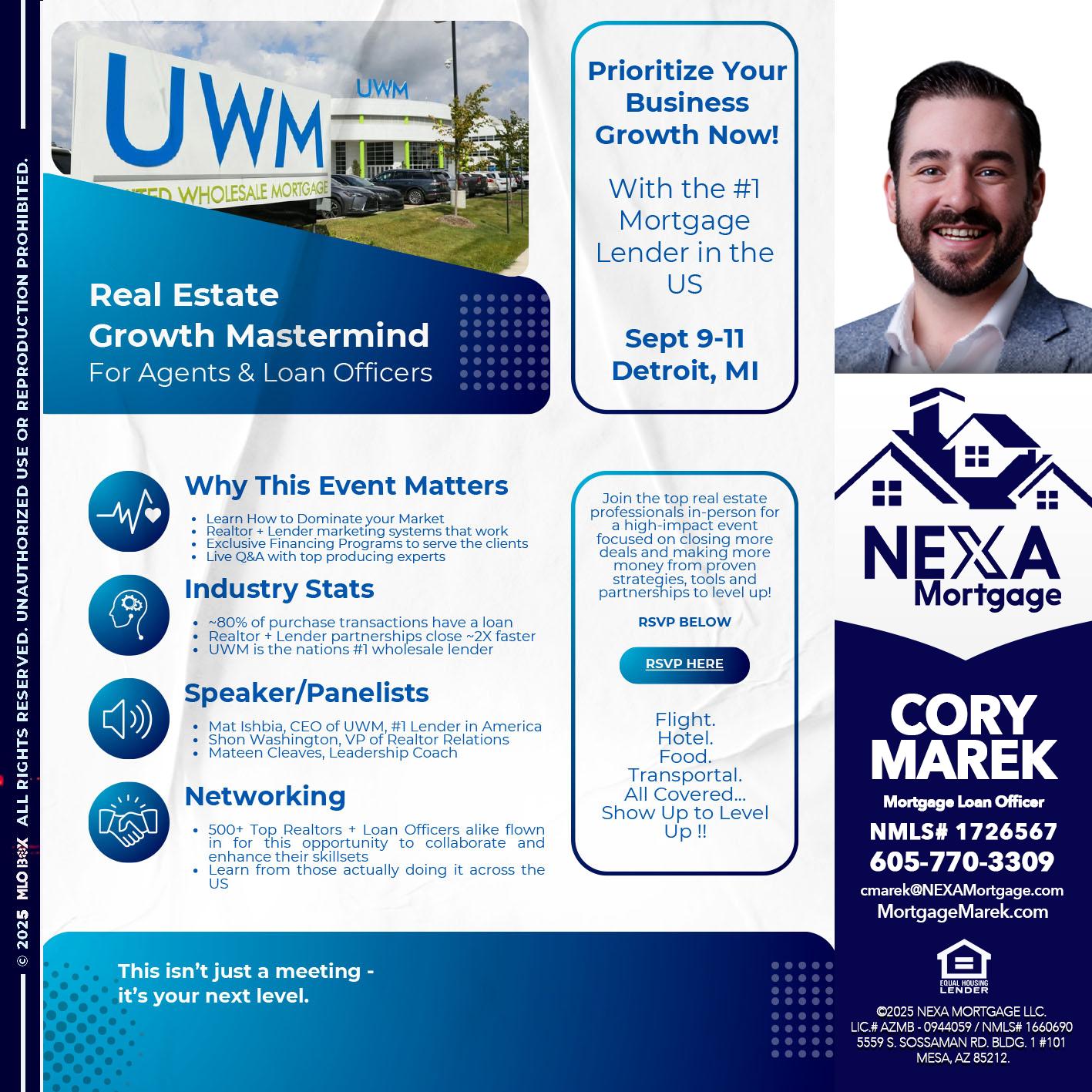 DETROIT TRIP - Cory Marek -Mortgage Loan Officer