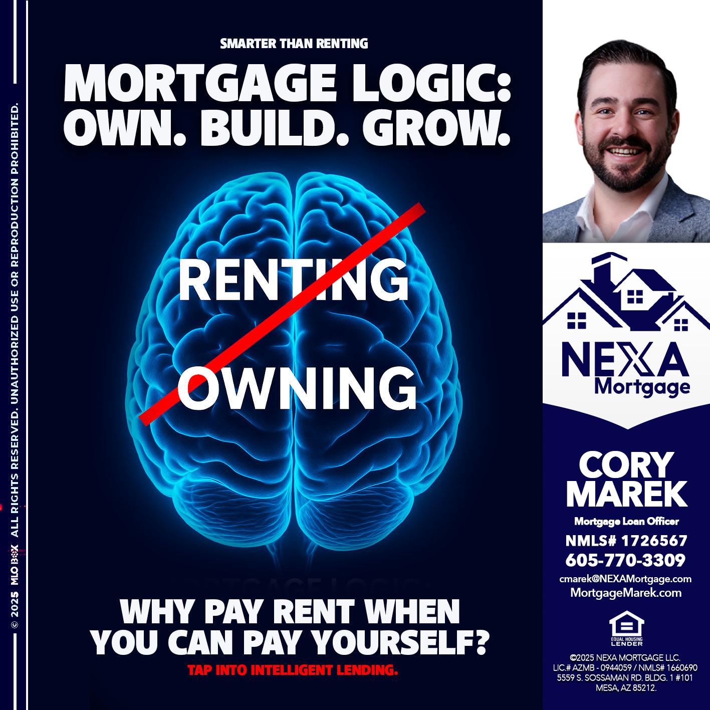 mortgage logic - Cory Marek -Mortgage Loan Officer