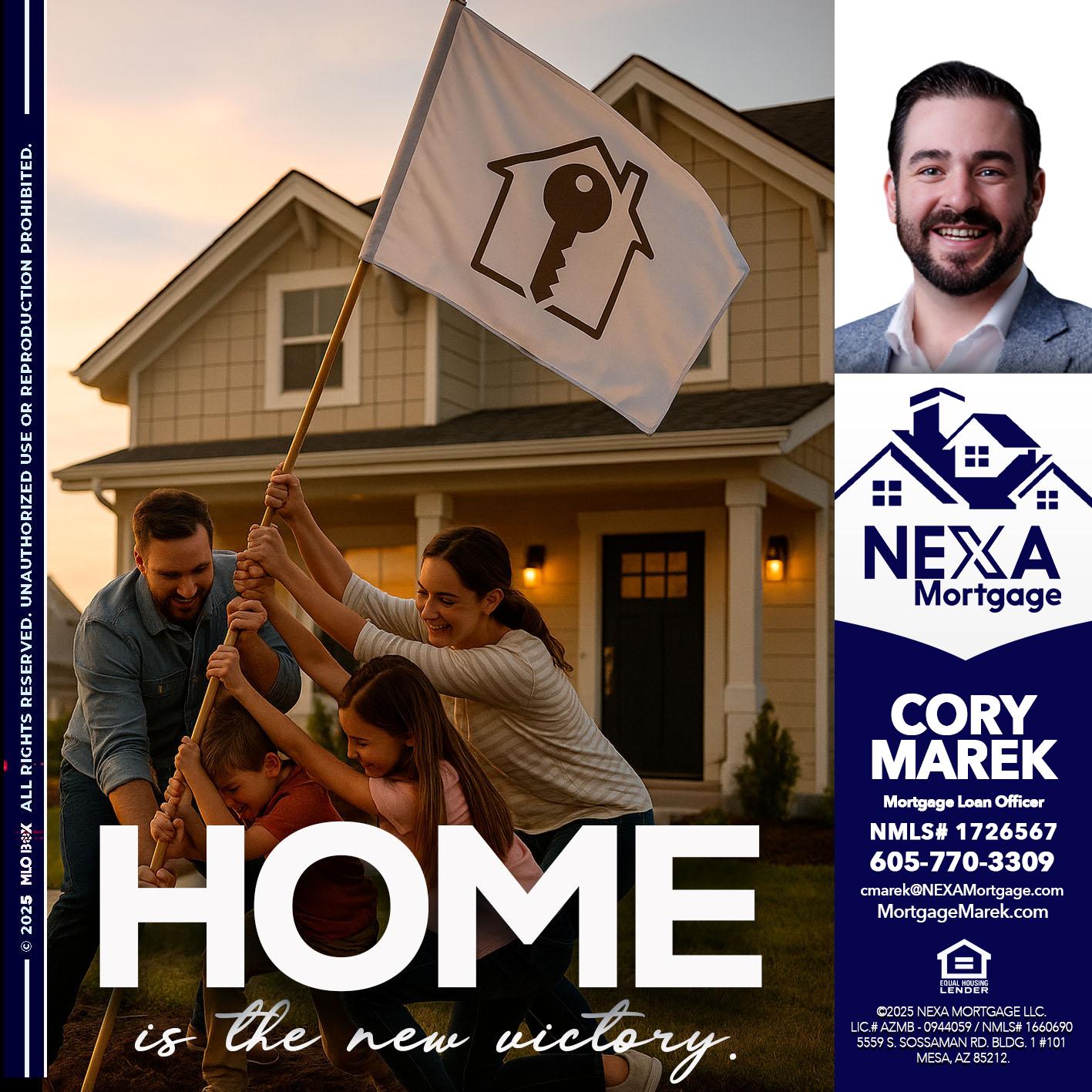 HOME IS - Cory Marek -Mortgage Loan Officer
