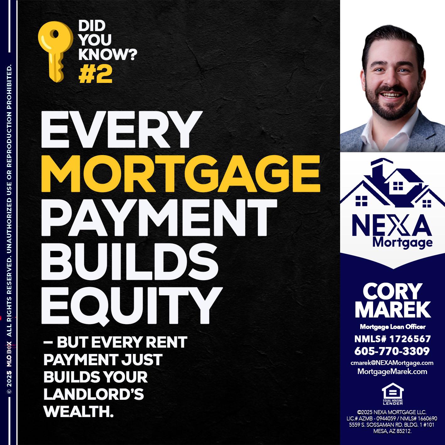 DID YOU KNOW? - Cory Marek -Mortgage Loan Officer