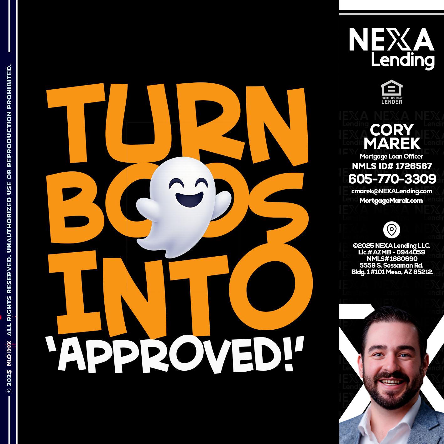 turn boos into - Cory Marek -Mortgage Loan Officer