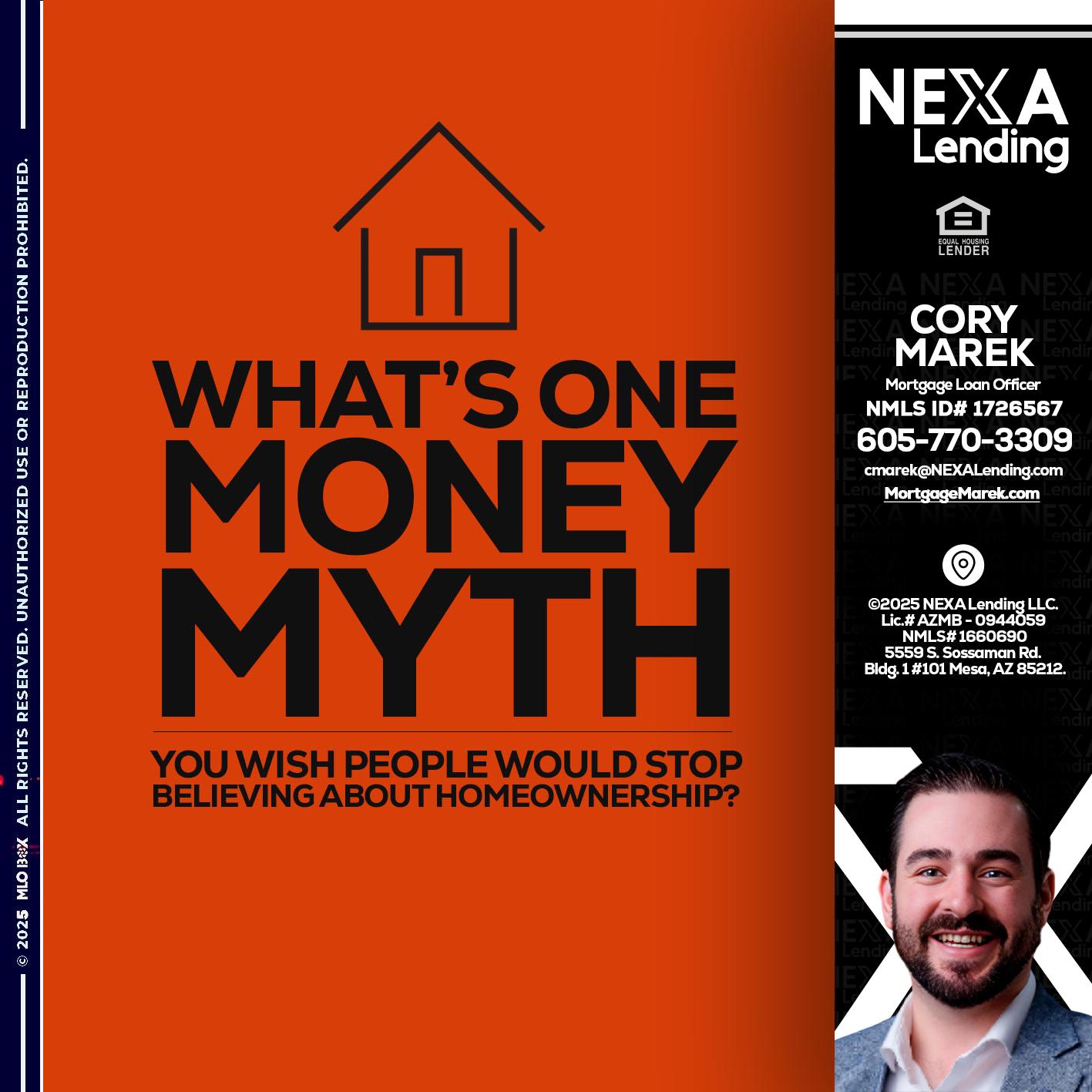 WHATS ONE - Cory Marek -Mortgage Loan Officer