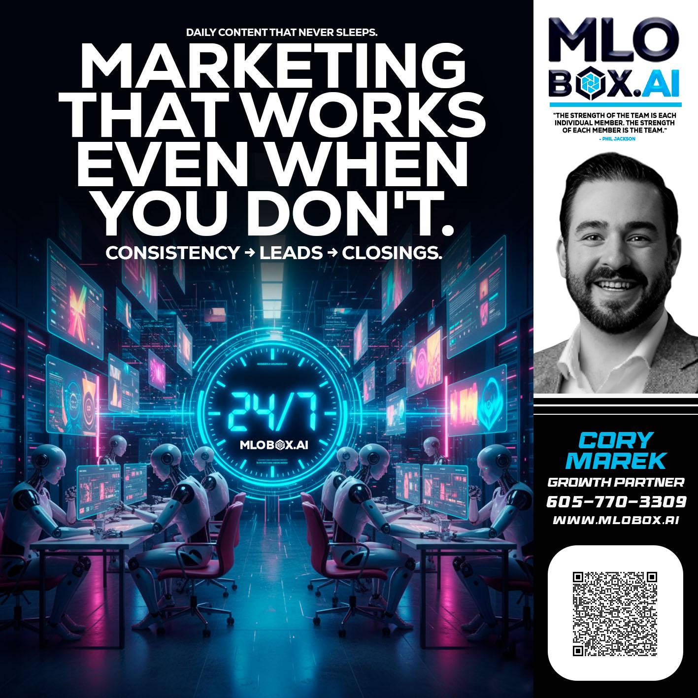 MARKETING THAT WORKS - Cory Marek -Mortgage Loan Officer