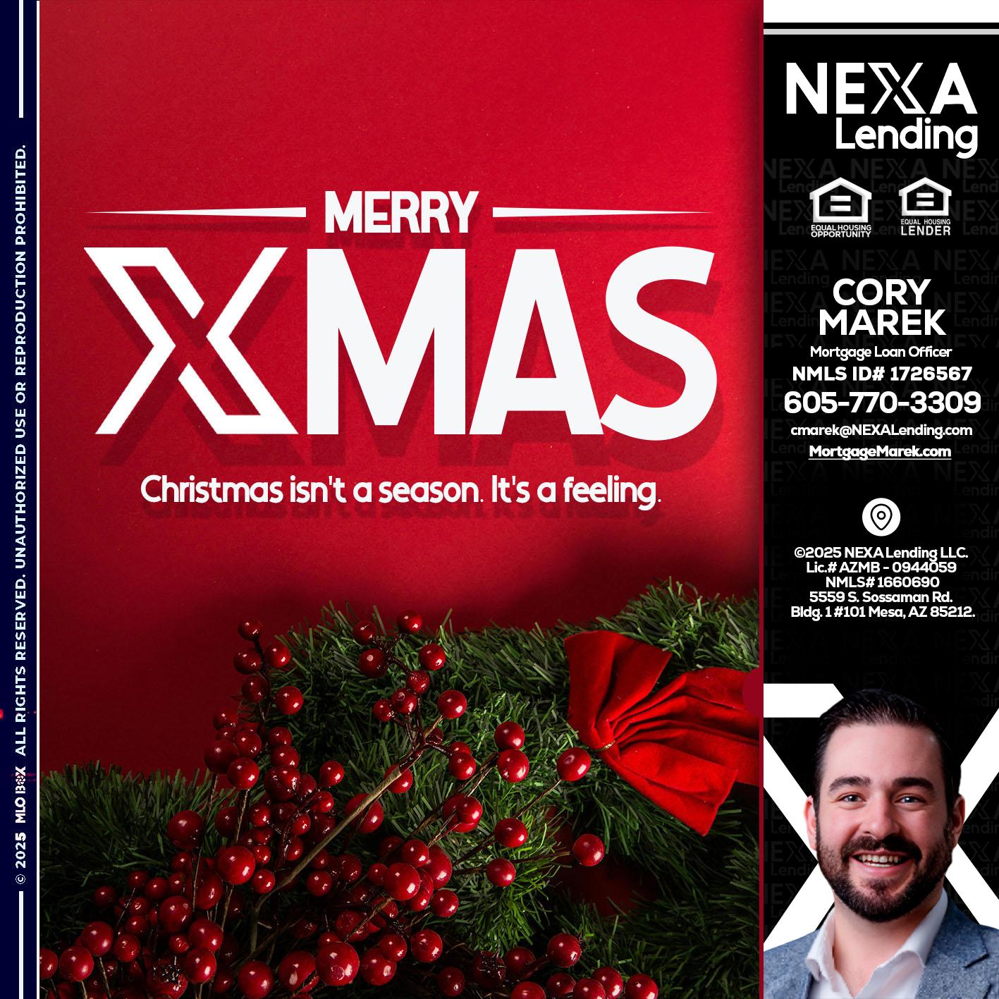 merry xmas - Cory Marek -Mortgage Loan Officer