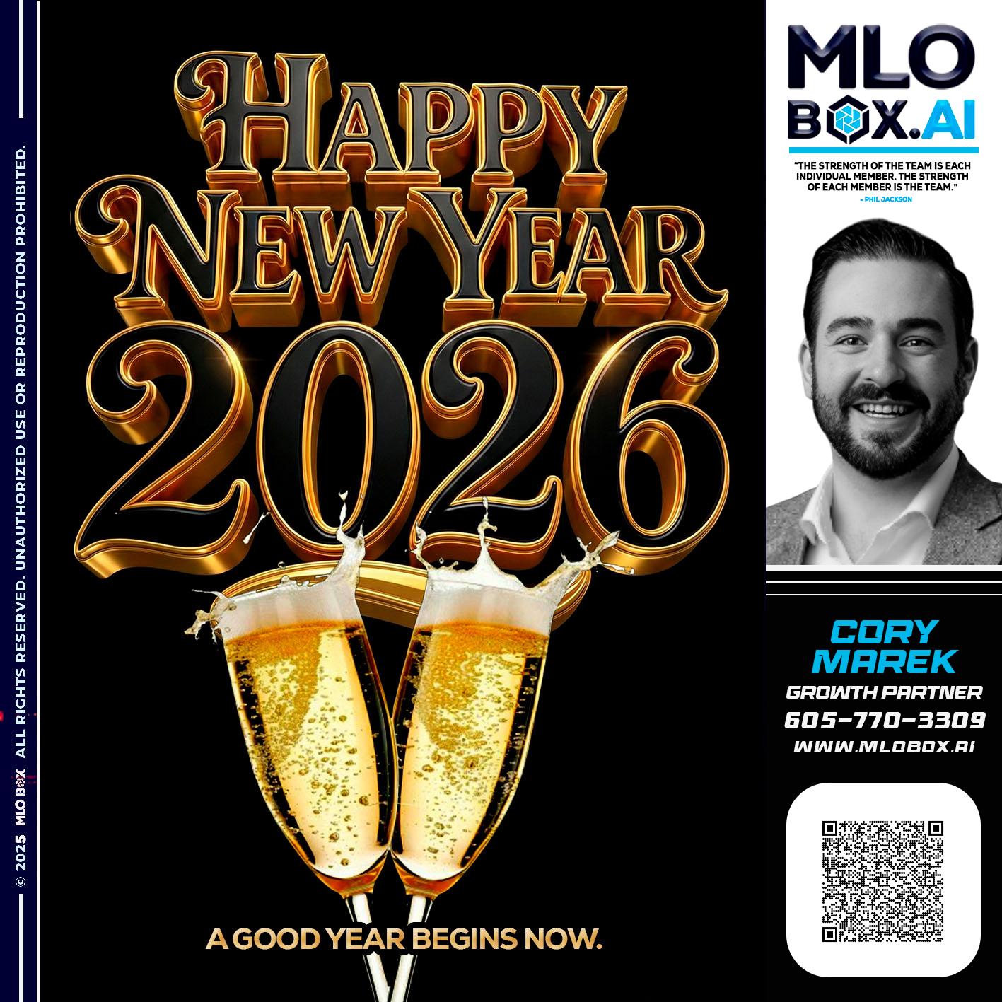 HAPPY NEW YEAR - Cory Marek -Mortgage Loan Officer