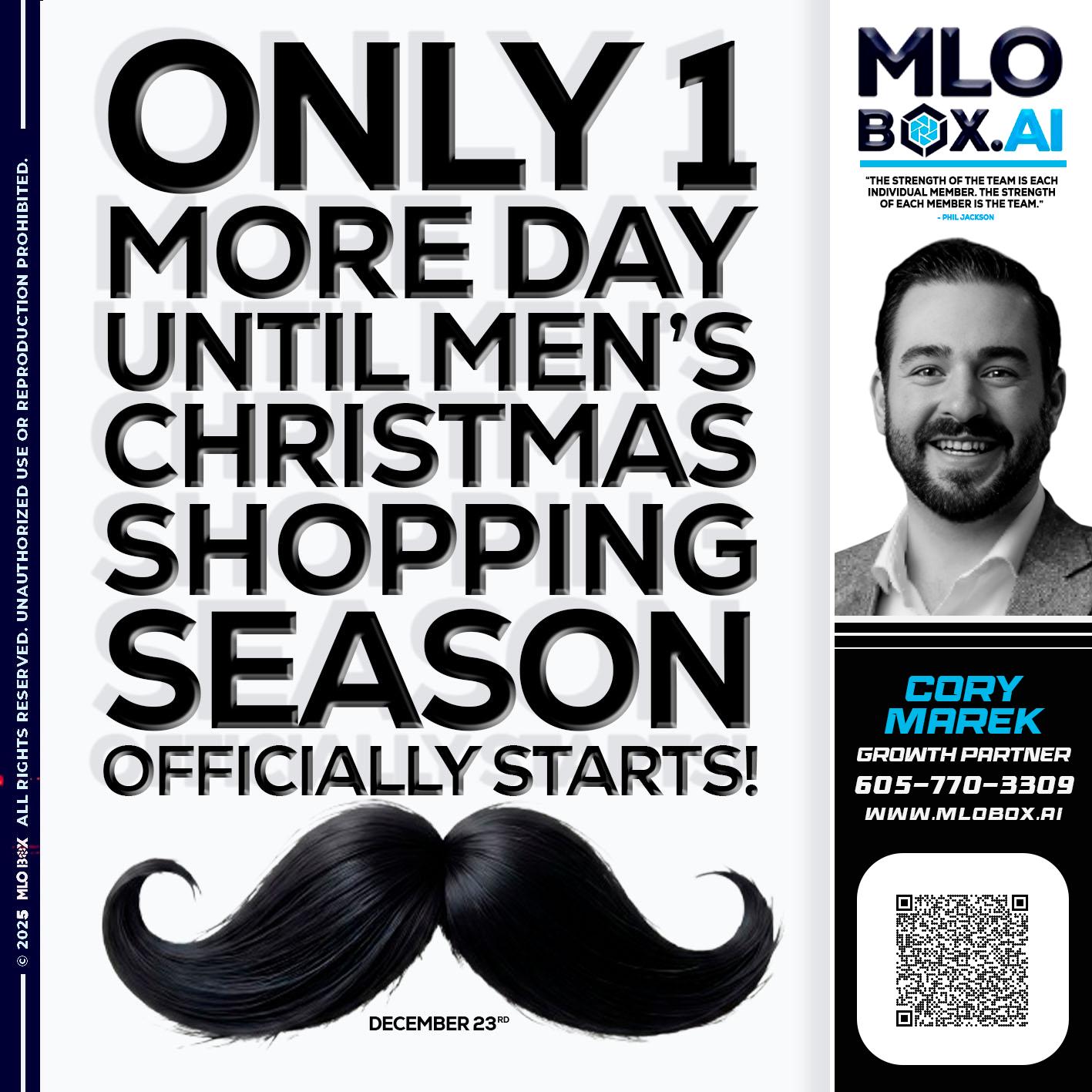 only one more day - Cory Marek -Mortgage Loan Officer