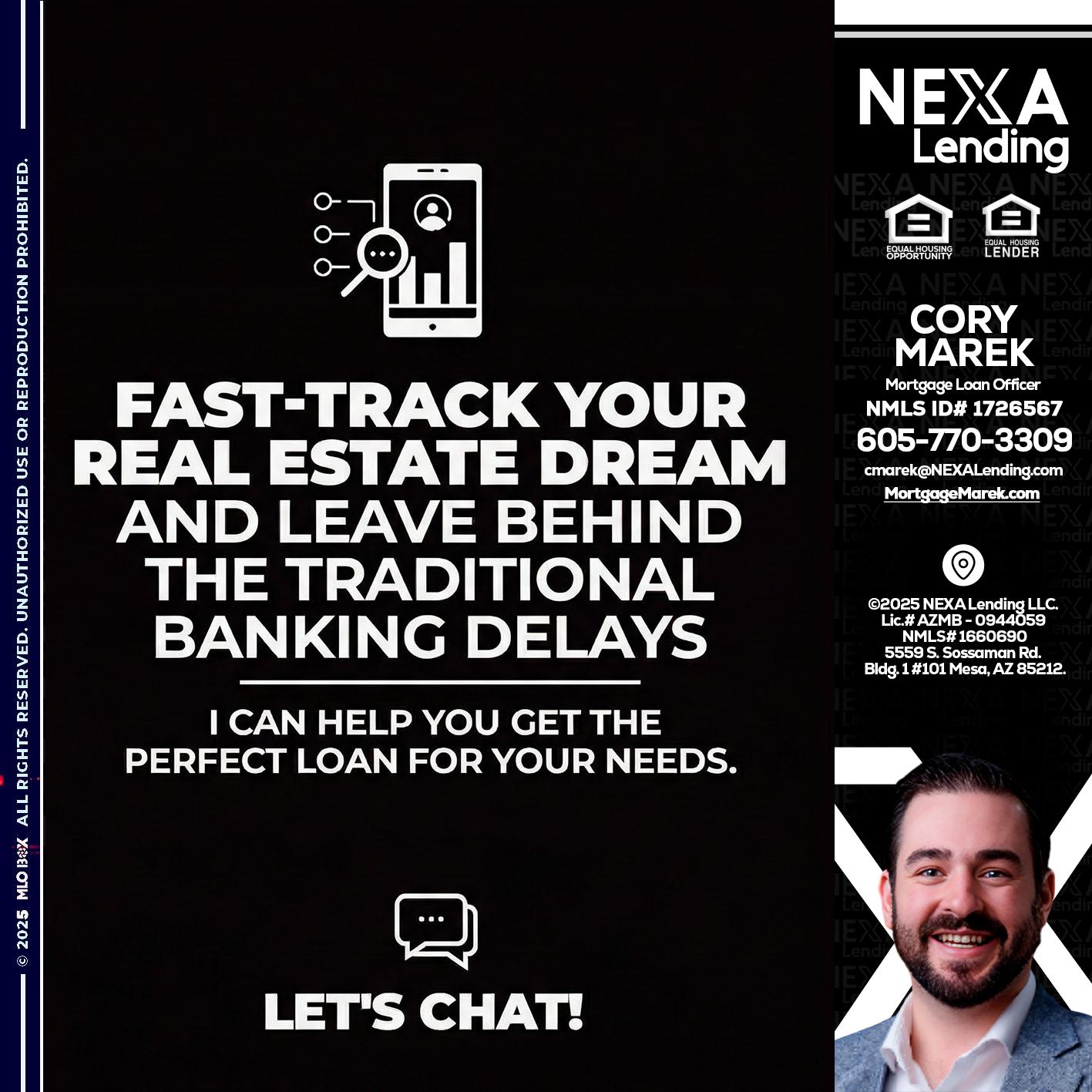 FAST TRACK - Cory Marek -Mortgage Loan Officer