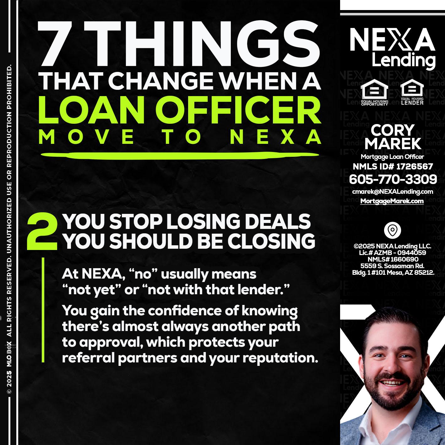 7 THINGS (2) - Cory Marek -Mortgage Loan Officer