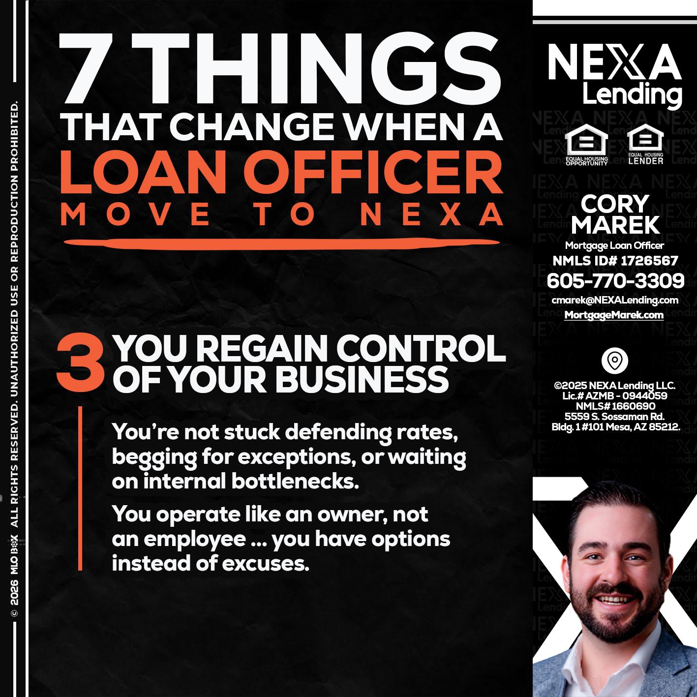 7 things (3) - Cory Marek -Mortgage Loan Officer