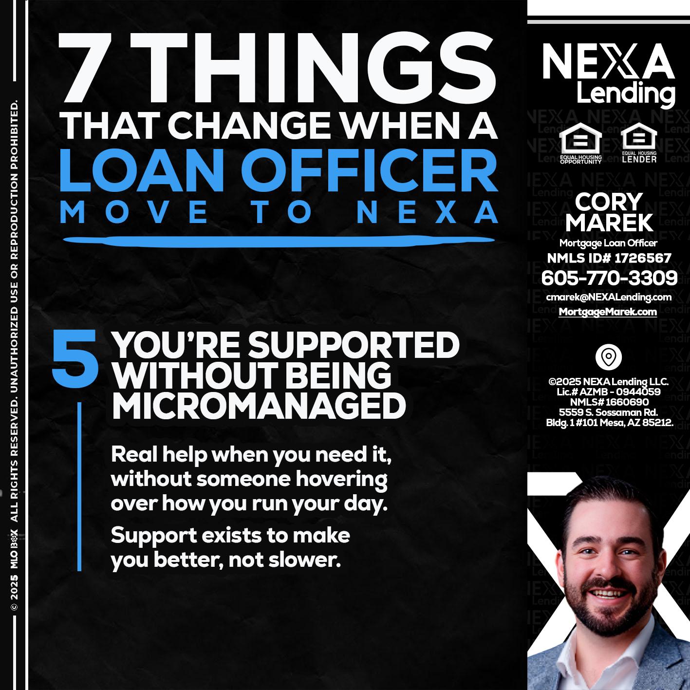 7 THINGS (5) - Cory Marek -Mortgage Loan Officer