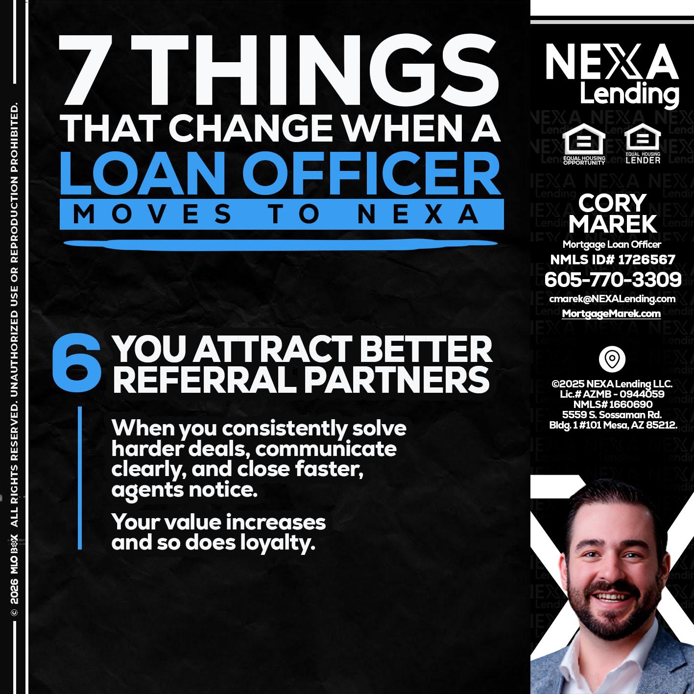 7 THINGS (6) - Cory Marek -Mortgage Loan Officer