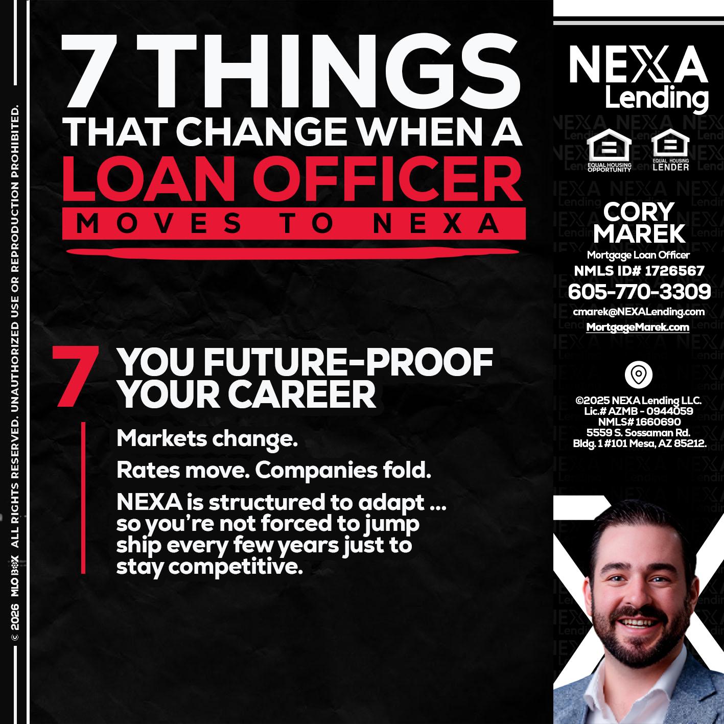 7 THINGS (7) - Cory Marek -Mortgage Loan Officer