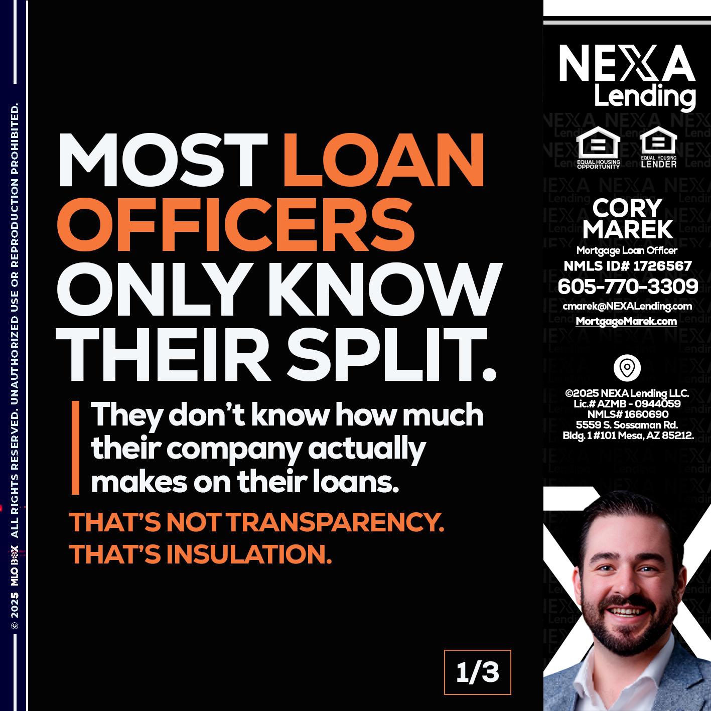1 OF 3 - Cory Marek -Mortgage Loan Officer