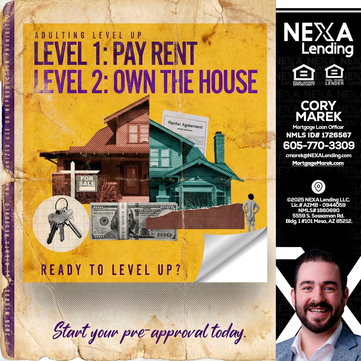 LEVEL 1 - Cory Marek -Mortgage Loan Officer