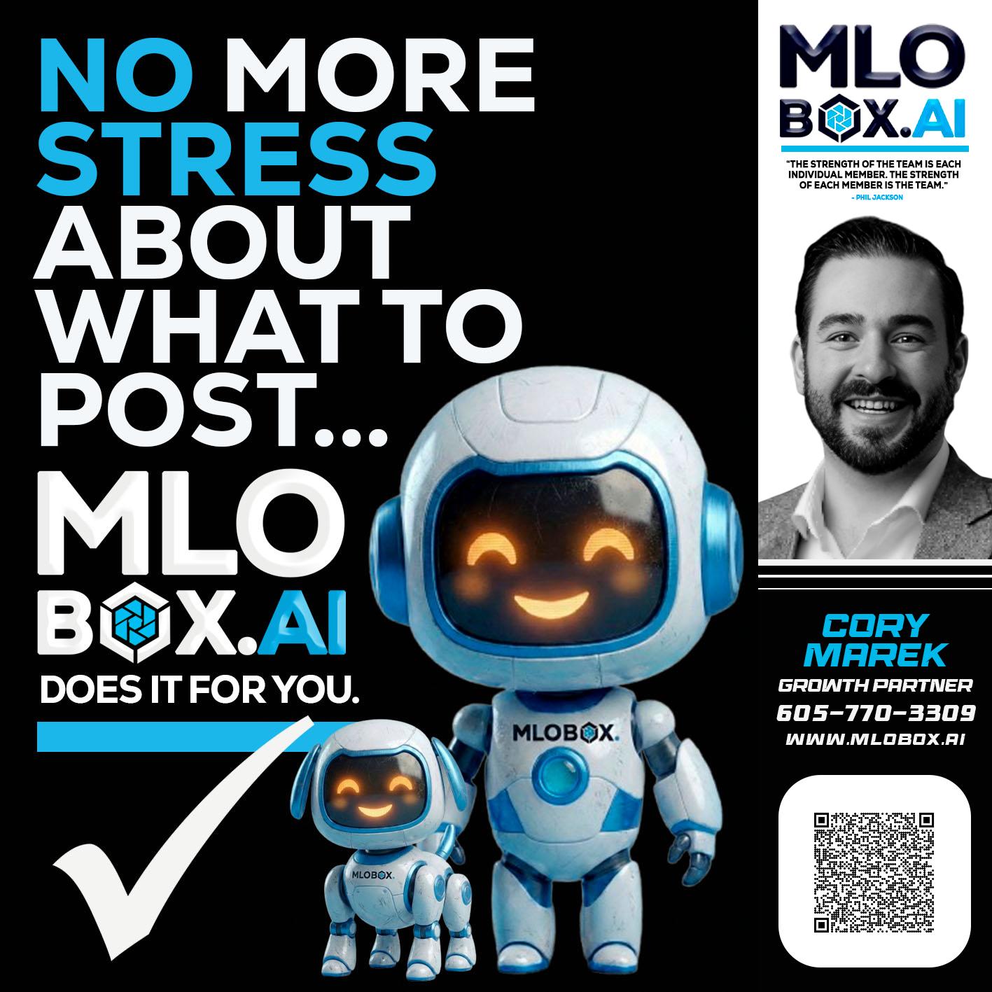 NO MORE STRESS - Cory Marek -Mortgage Loan Officer