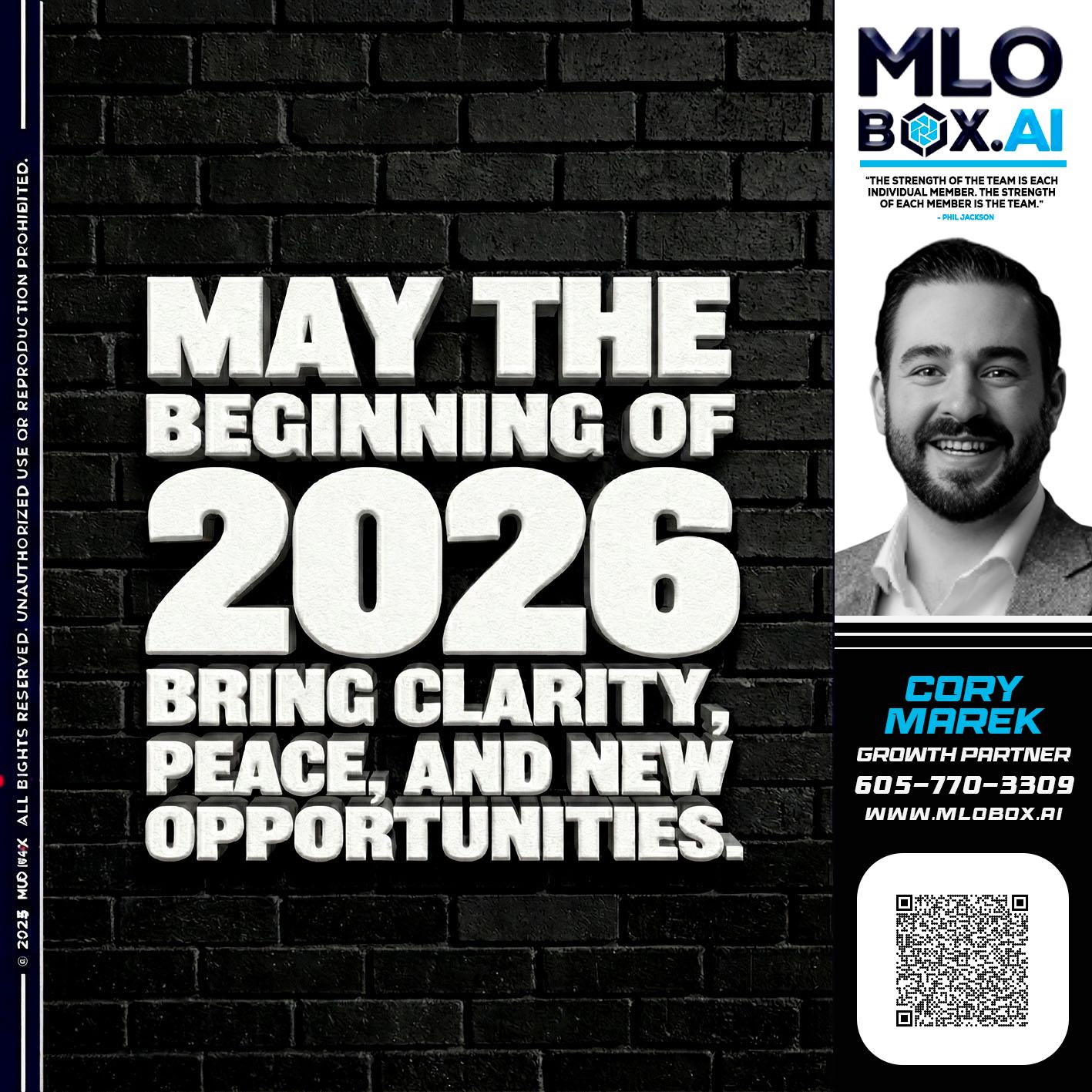 MAY THE 2026 - Cory Marek -Mortgage Loan Officer