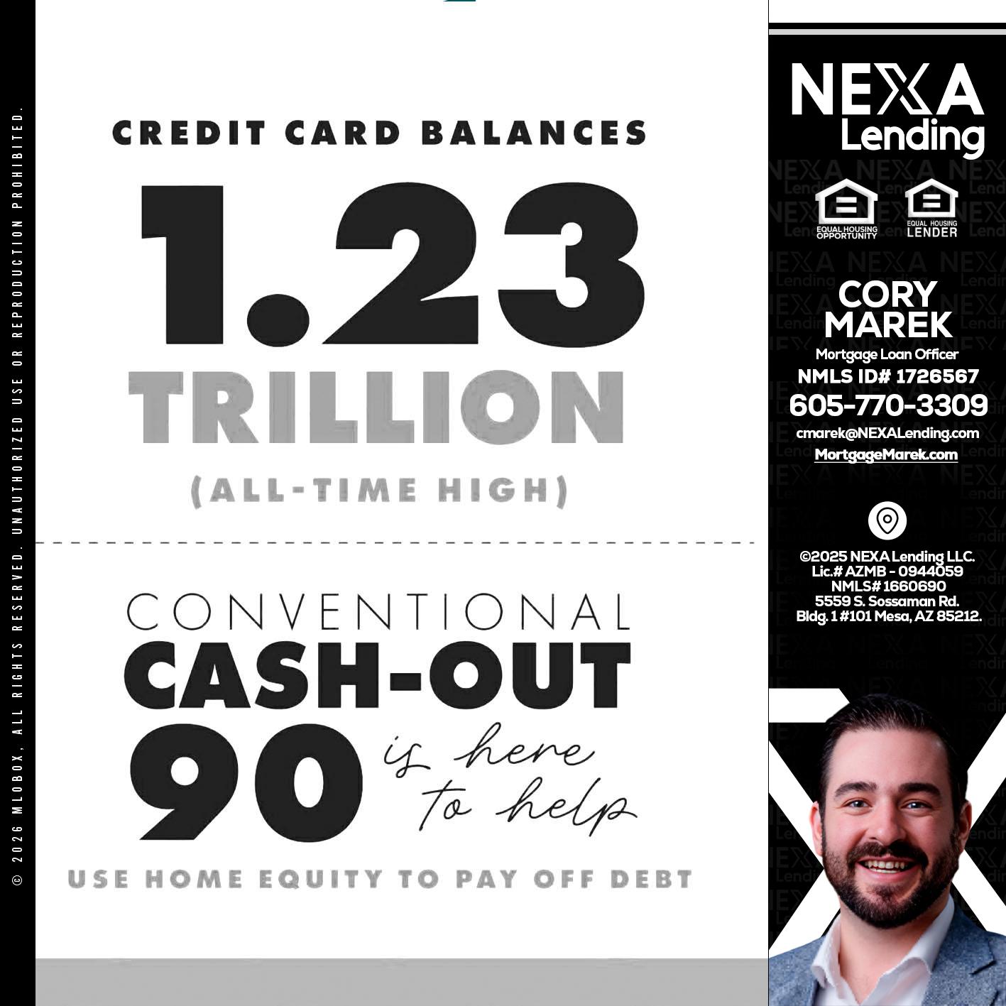 CREDIT CARD BALANCE - Cory Marek -Mortgage Loan Officer