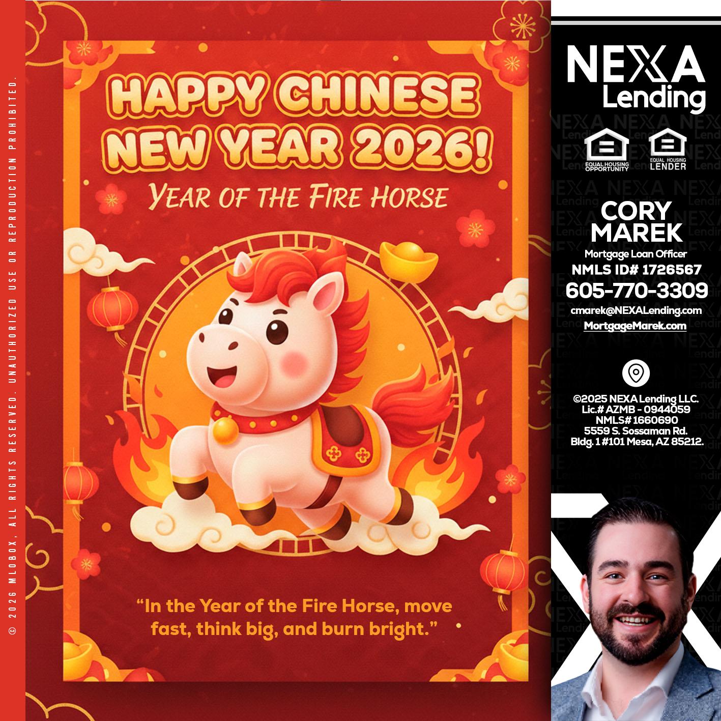 happy Chinese new year - Cory Marek -Mortgage Loan Officer