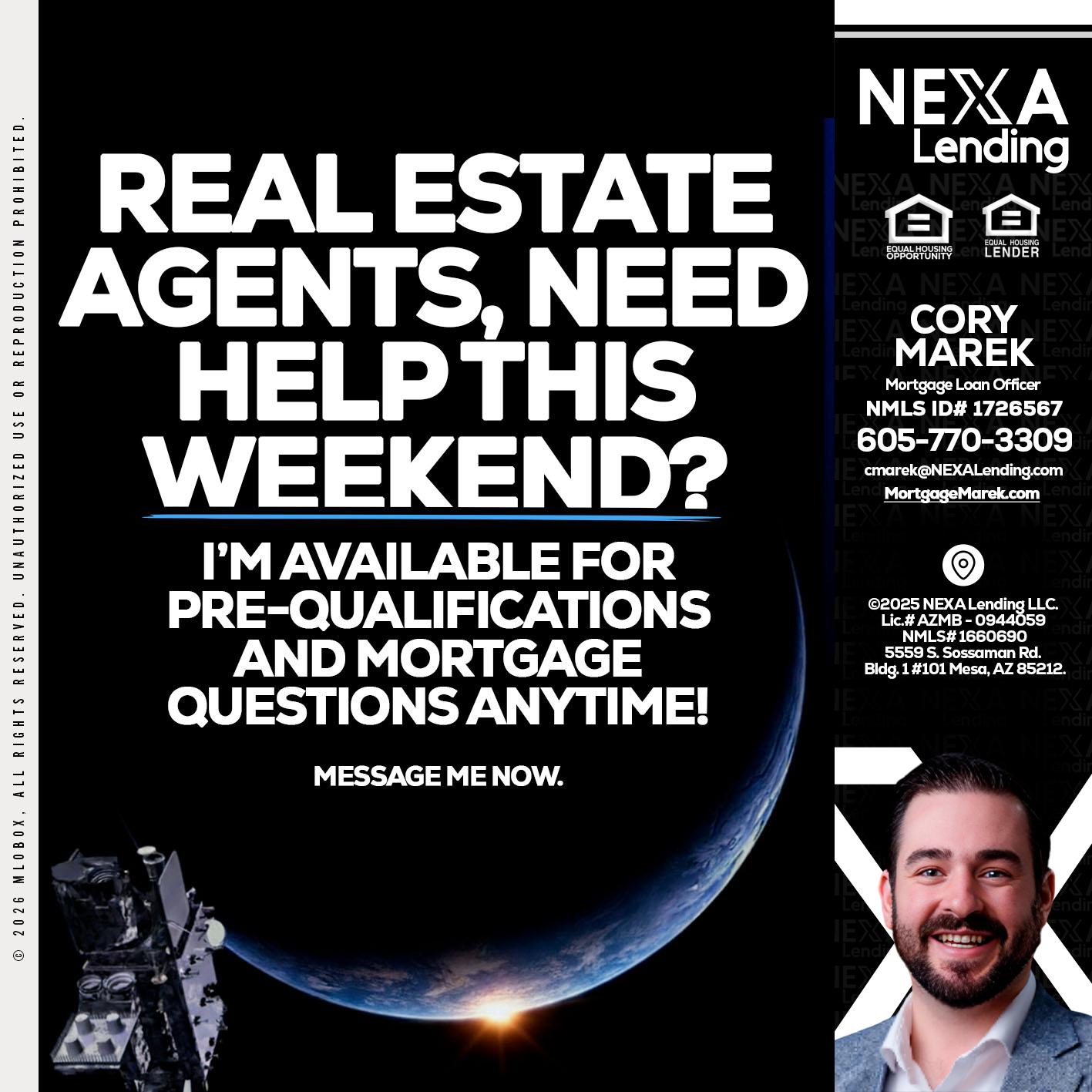 REAL ESTATE AGENTS - Cory Marek -Mortgage Loan Officer