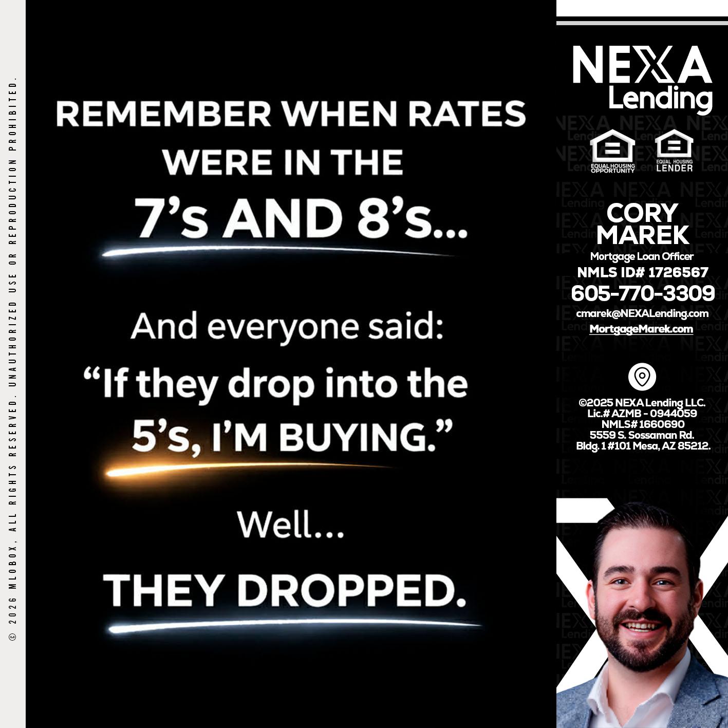 REMEMBER WHEN - Cory Marek -Mortgage Loan Officer