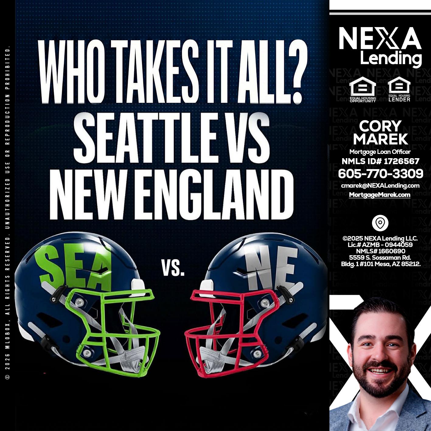 WHO TAKE IT ALL? - Cory Marek -Mortgage Loan Officer