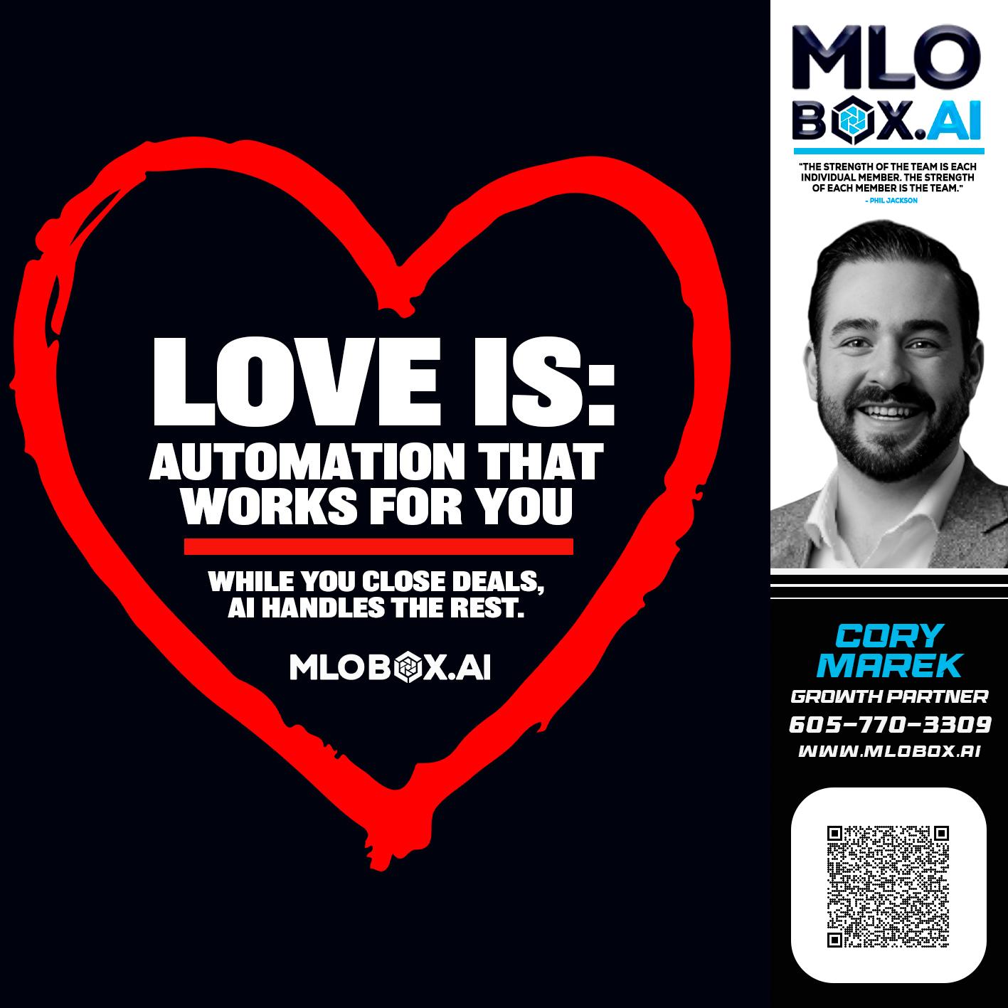 love is - Cory Marek -Mortgage Loan Officer