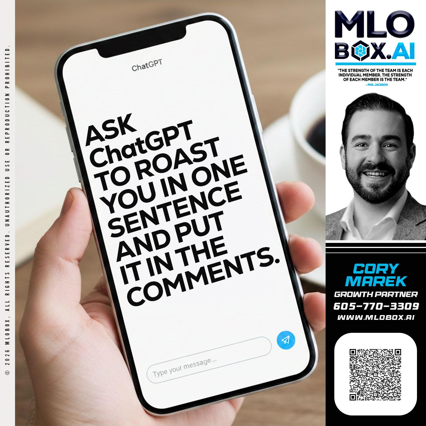 ASK CHAT GPT - Cory Marek -Mortgage Loan Officer