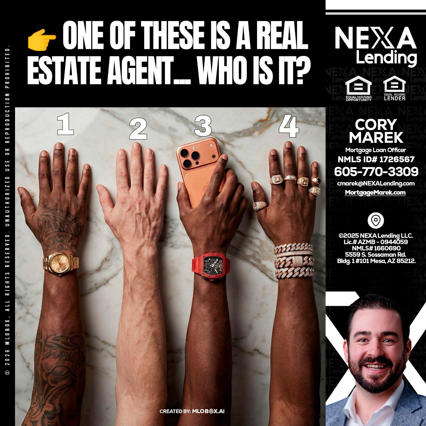 ONE OF THESE - Cory Marek -Mortgage Loan Officer