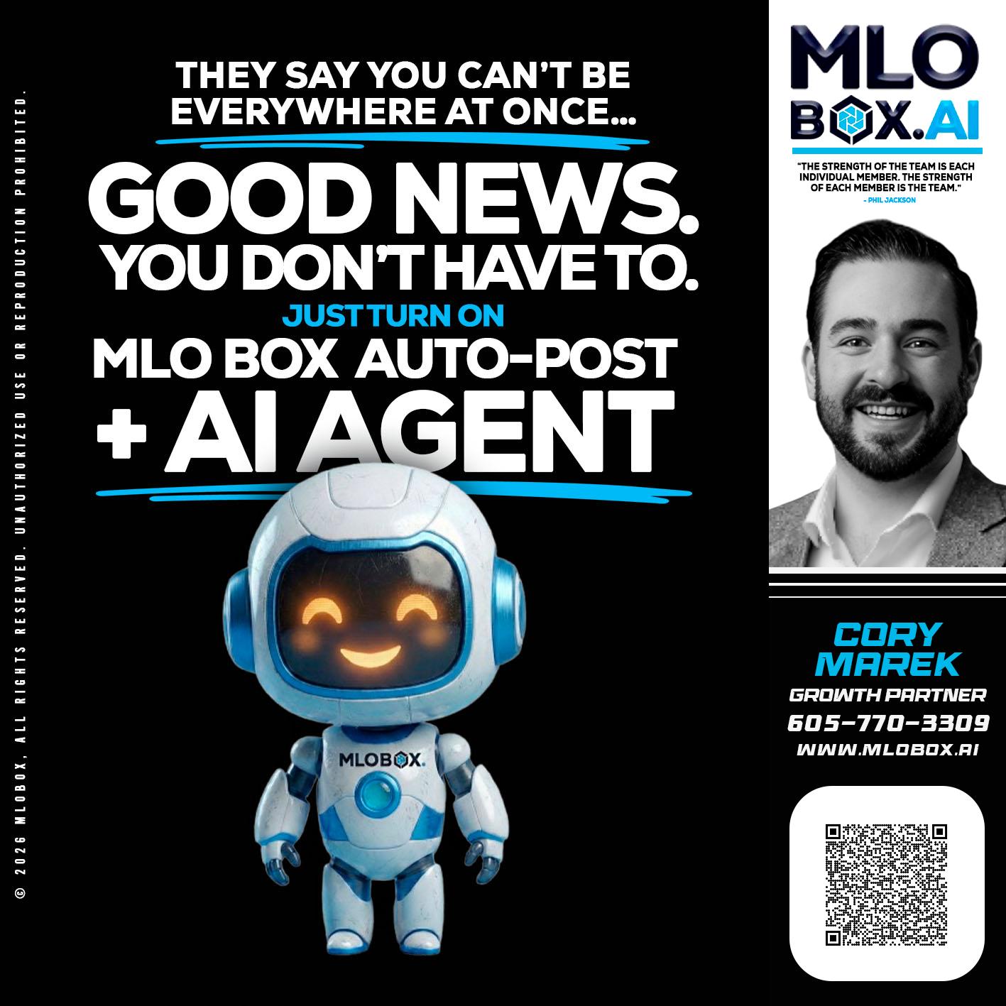 GOOD NEWS - Cory Marek -Mortgage Loan Officer