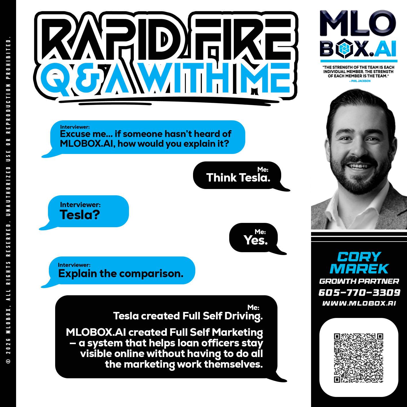 RAPID FIRE Q&A - Cory Marek -Mortgage Loan Officer
