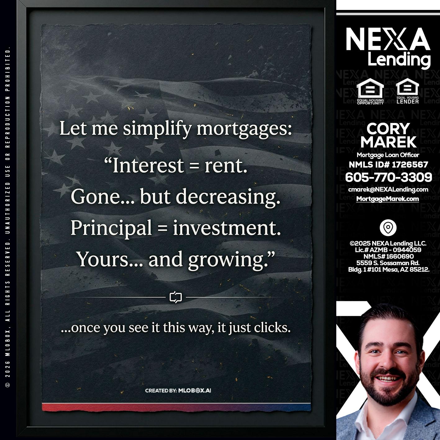 LET ME SIMPLIFY - Cory Marek -Mortgage Loan Officer