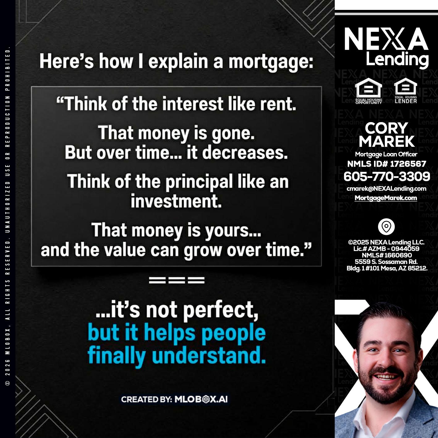 HERES NOW - Cory Marek -Mortgage Loan Officer