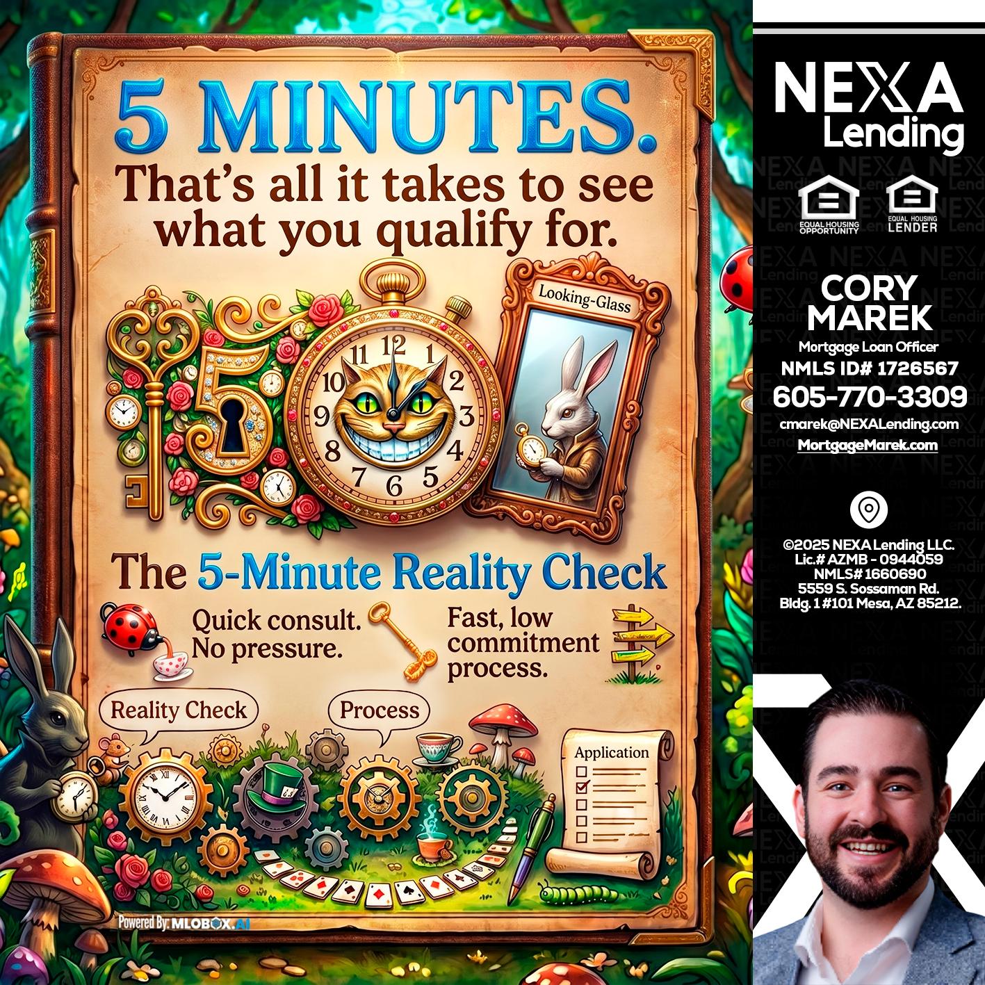 Reality Check! - Cory Marek -Mortgage Loan Officer