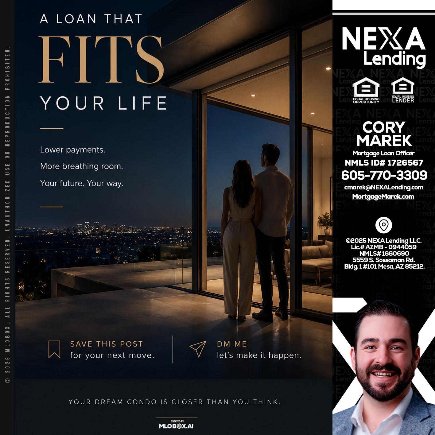 LOANS THAT FIT - Cory Marek -Mortgage Loan Officer