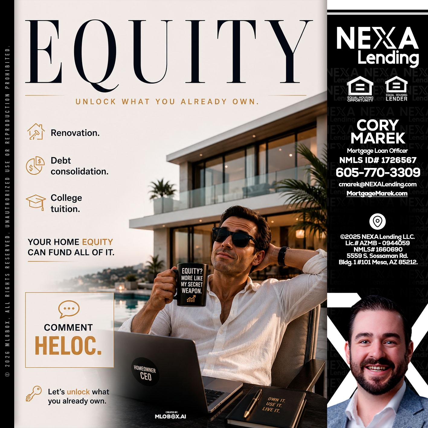 EQUITY - Cory Marek -Mortgage Loan Officer