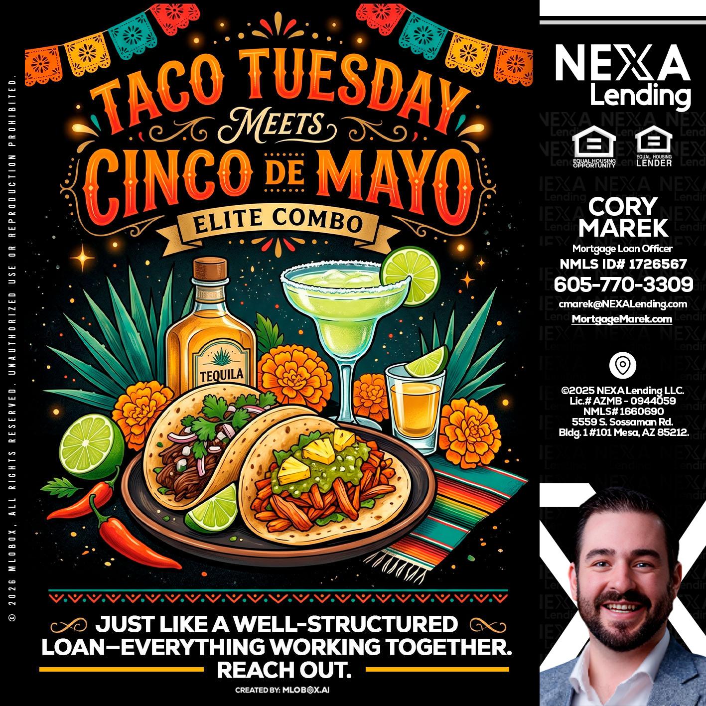 TACO TUESDAY - Cory Marek -Mortgage Loan Officer