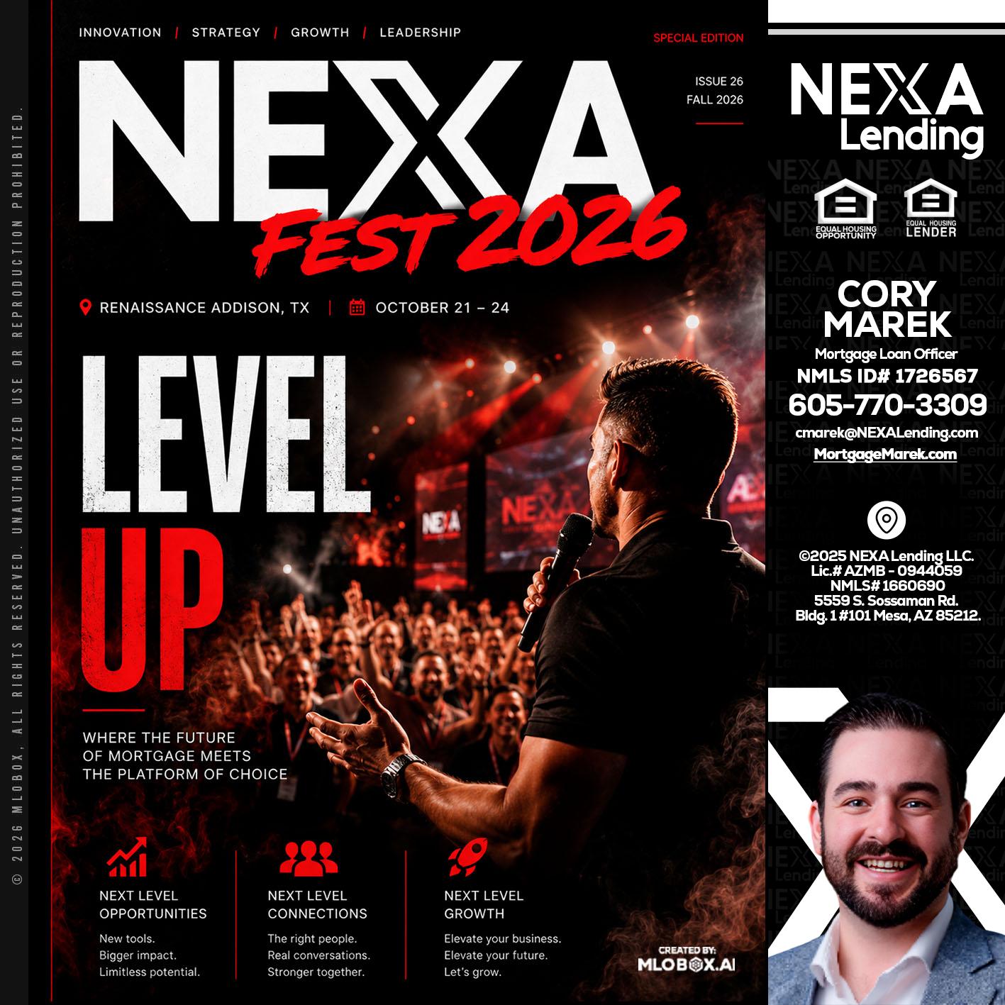 NEXA FEST 2026 - Cory Marek -Mortgage Loan Officer