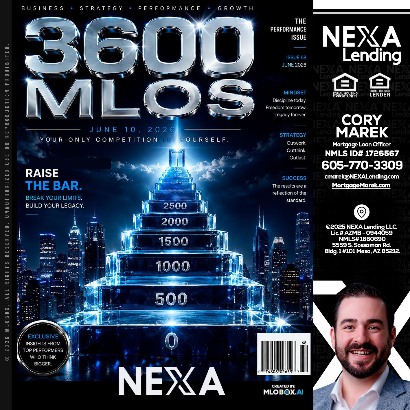 3600 MLOs - Cory Marek -Mortgage Loan Officer