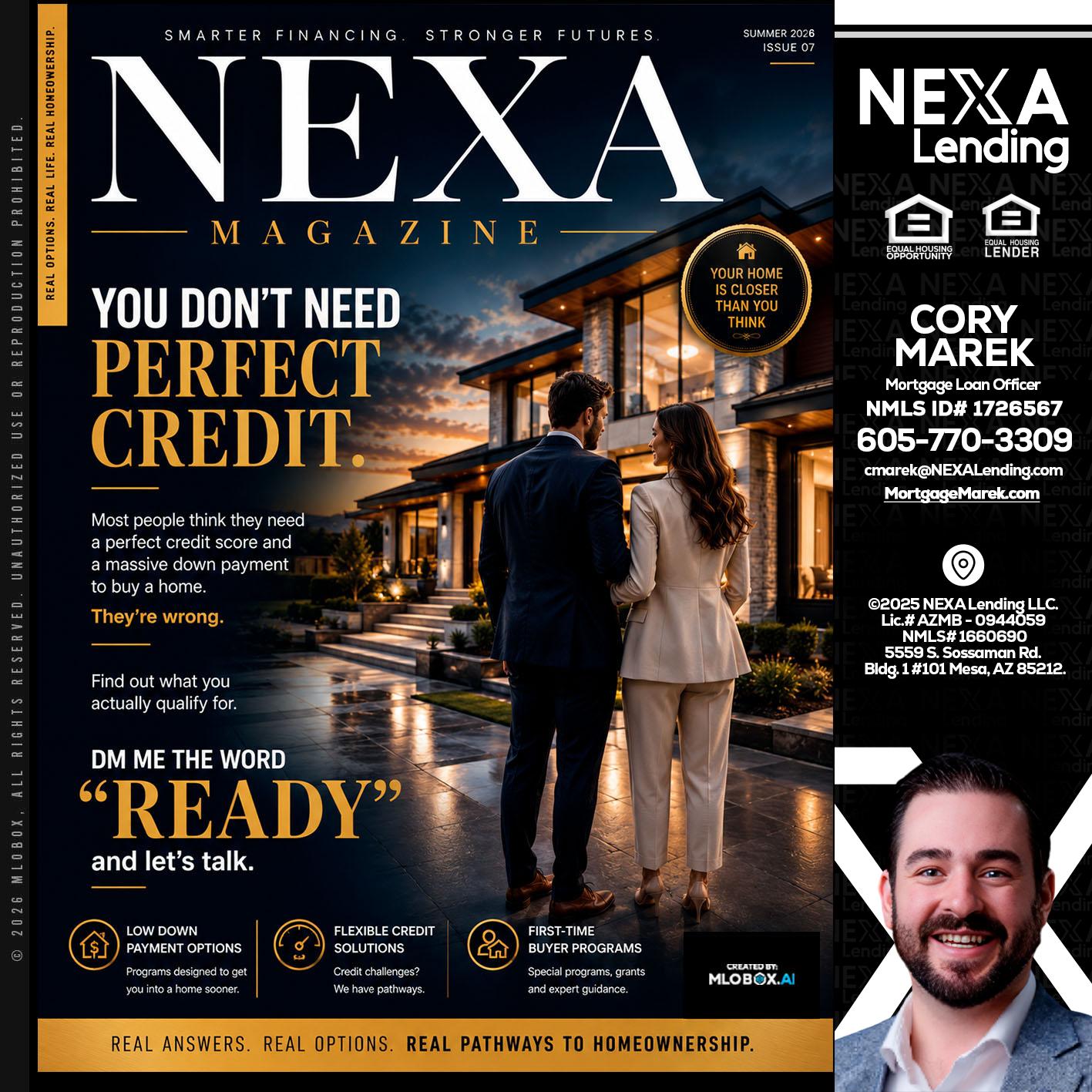 NEXA MAGAZINE - Cory Marek -Mortgage Loan Officer
