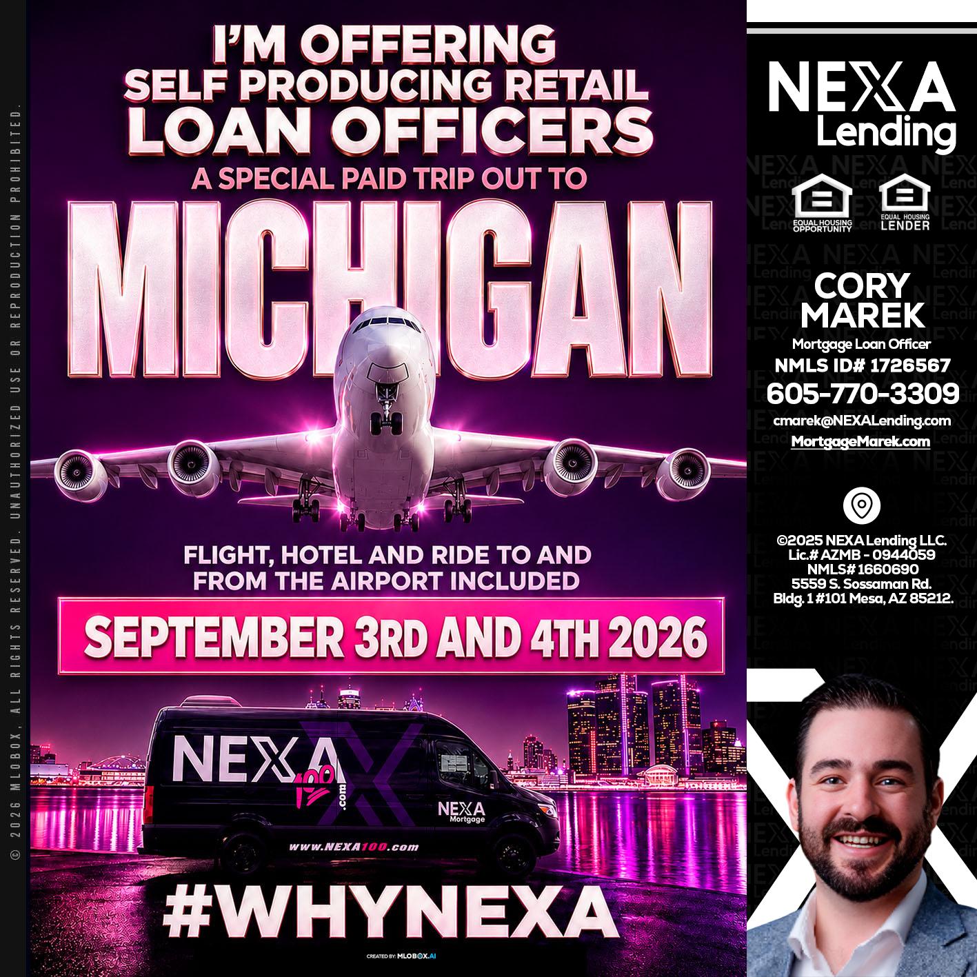 MICHIGAN TRIP - Cory Marek -Mortgage Loan Officer