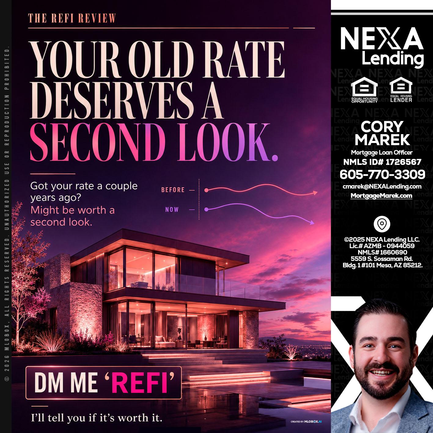 YOUR OLD - Cory Marek -Mortgage Loan Officer