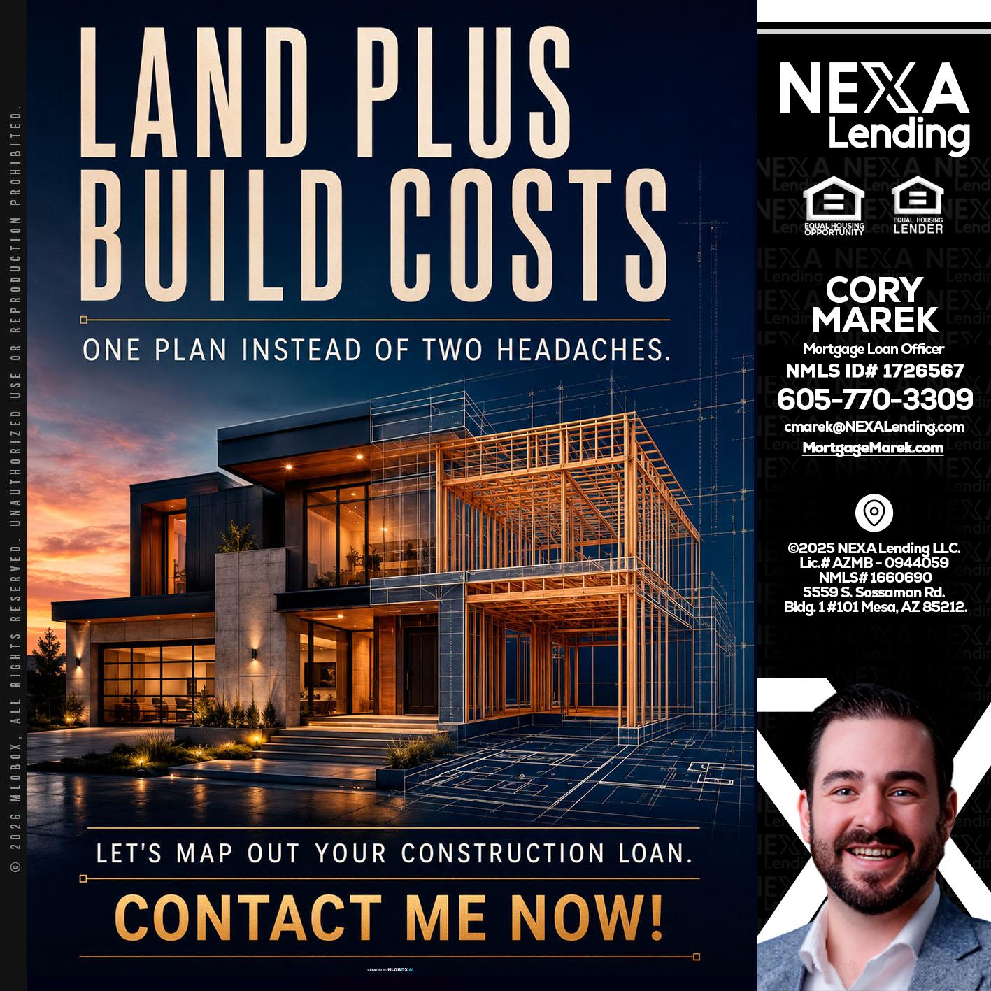LAND PLUS - Cory Marek -Mortgage Loan Officer