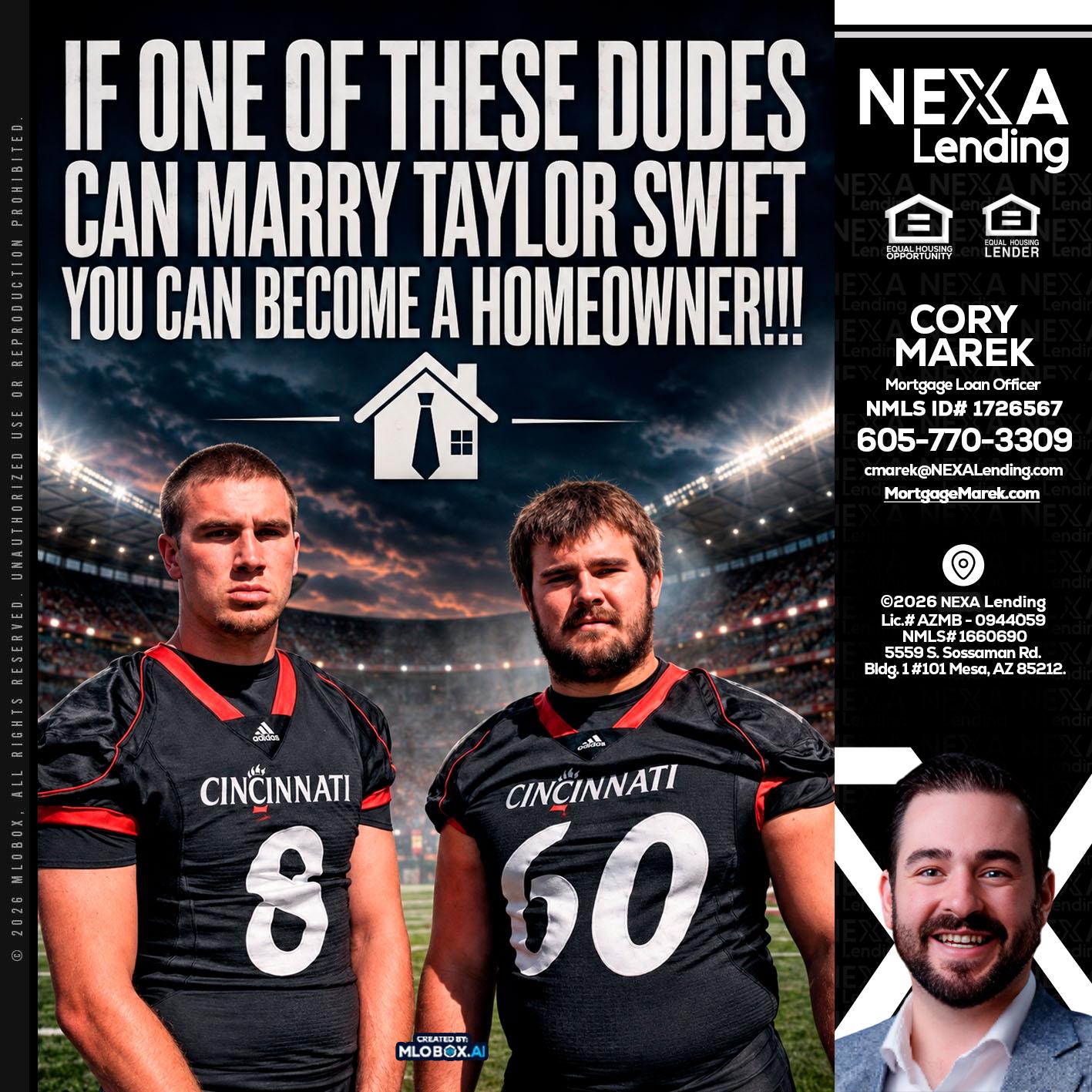 if one of these - Cory Marek -Mortgage Loan Officer