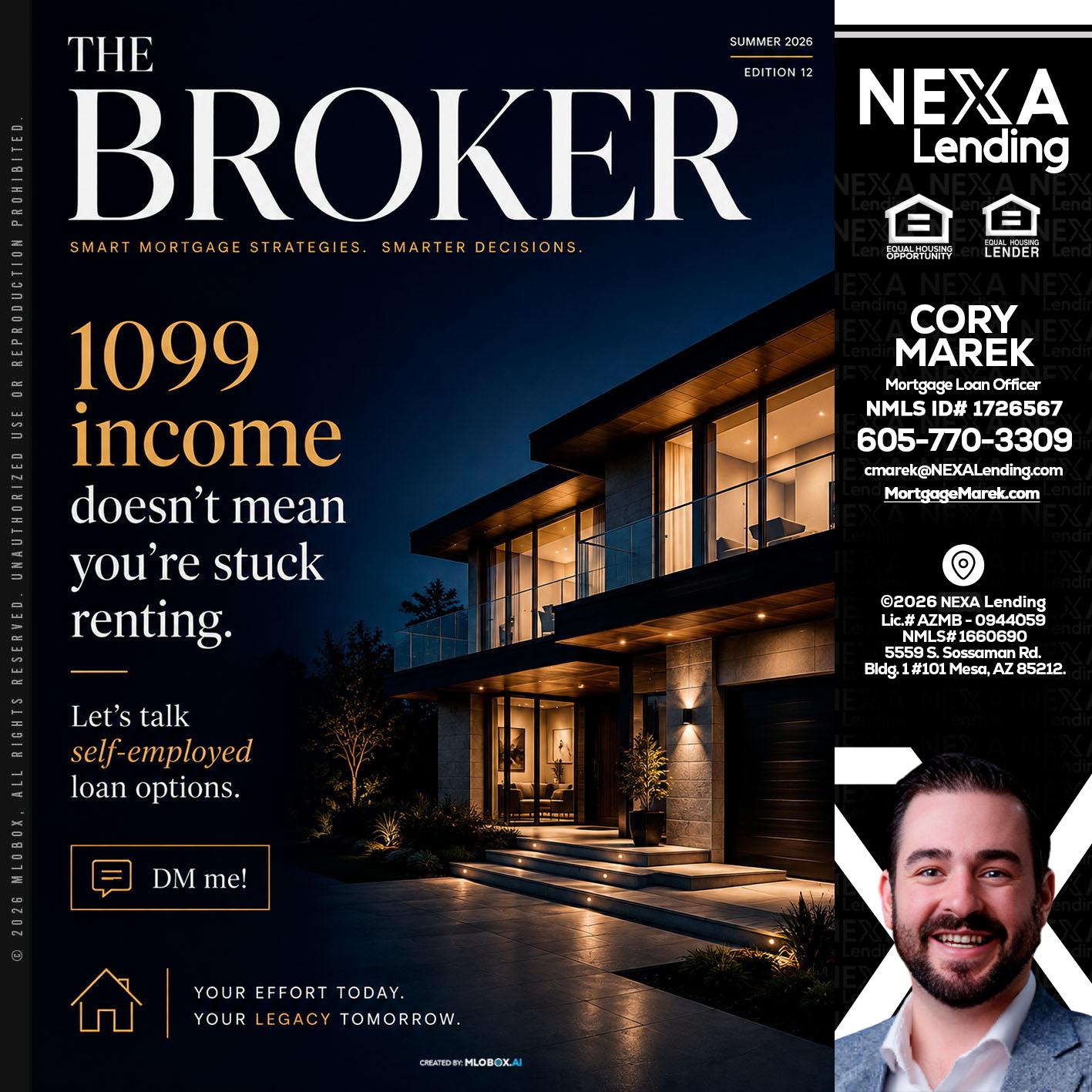 THE BROKER - Cory Marek -Mortgage Loan Officer