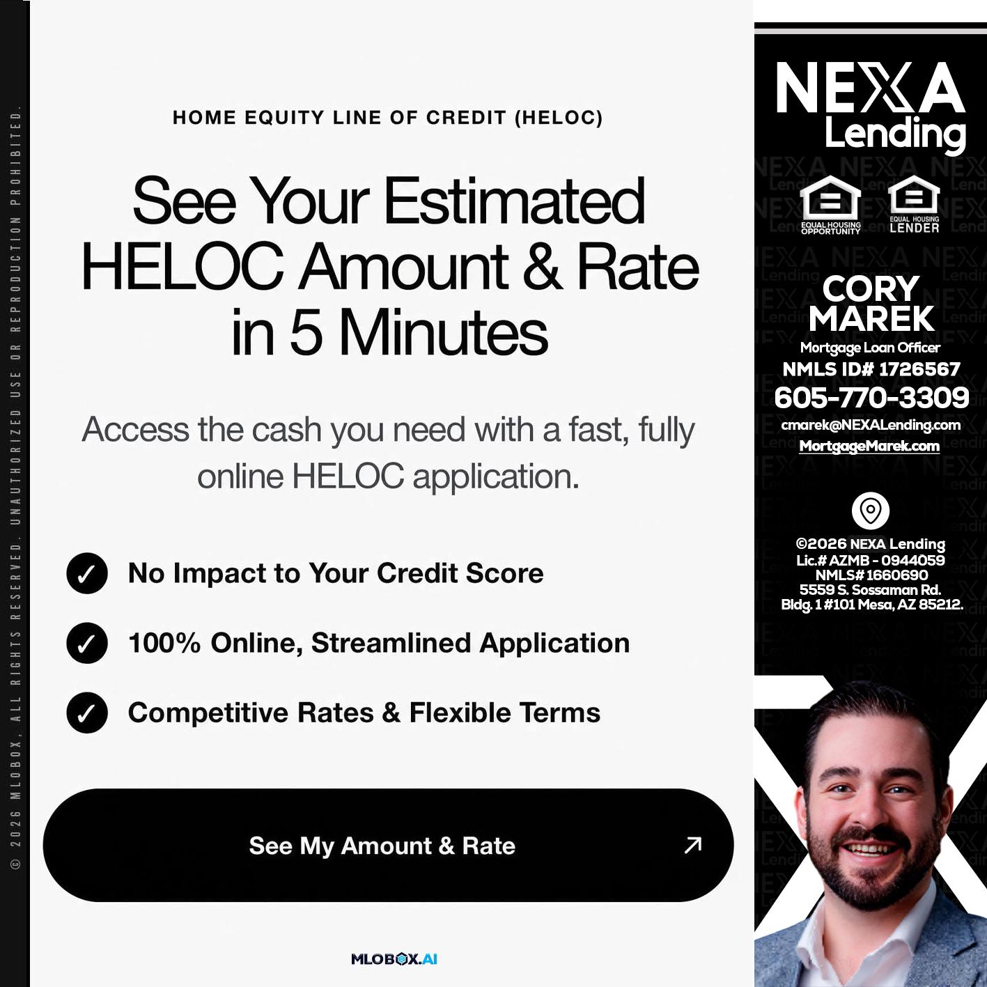 HELOC - Cory Marek -Mortgage Loan Officer