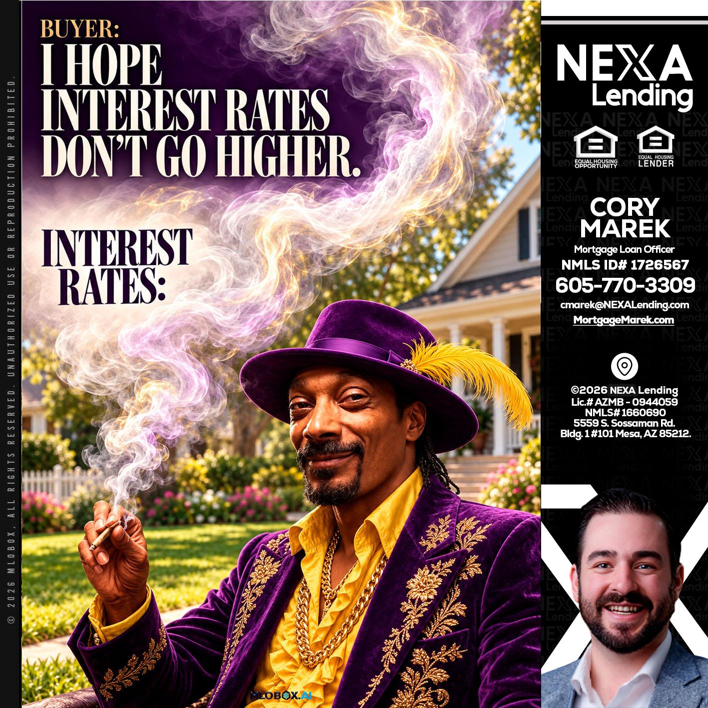 I HOPE RATES - Cory Marek -Mortgage Loan Officer