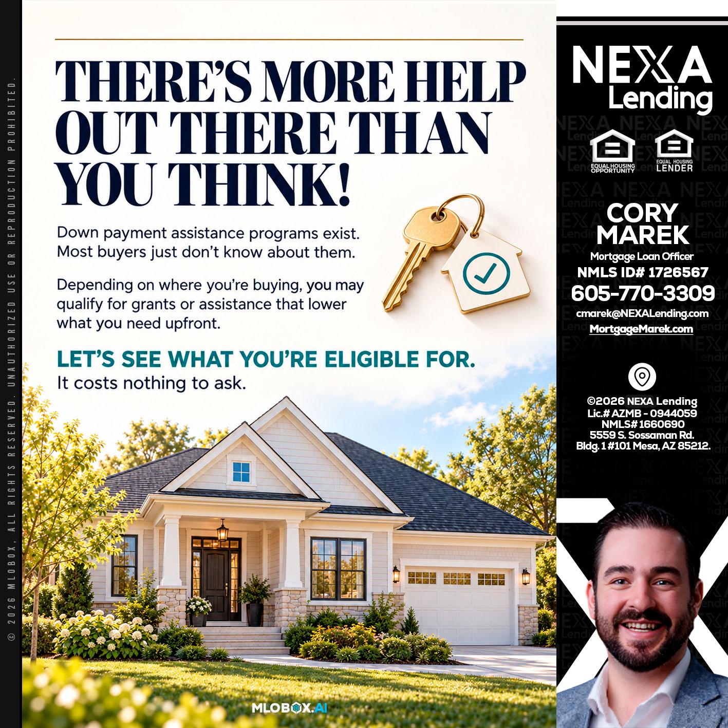 THERES MORE - Cory Marek -Mortgage Loan Officer